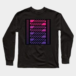 "Dimensional Angles" - V.2 Purple - (Geometric Art) (Dimensions) - Doc Labs Long Sleeve T-Shirt